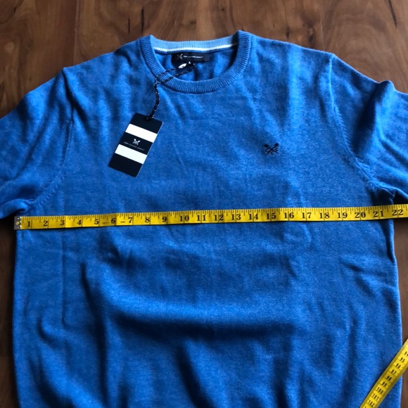 NWT Crew clothing company blue sweater #E - Picture 6 of 7